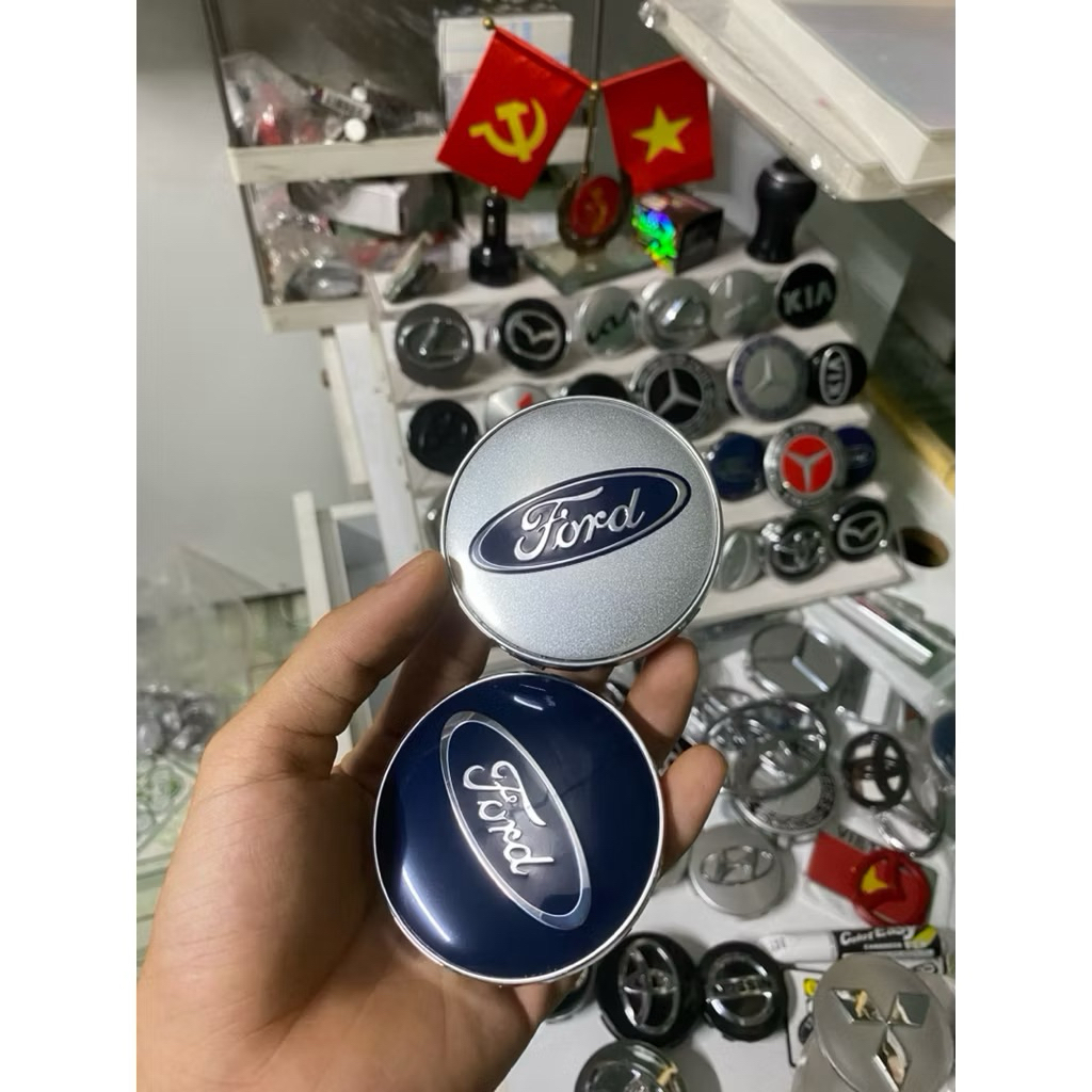 Logo chụp mâm ford 68mm everet ford ranger, ốp lazang bánh xe ô tô cao cấp Ford 68mm: Đường kính 68m