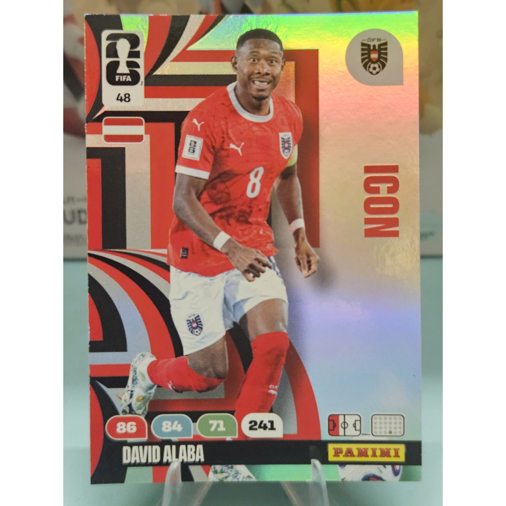 Thẻ ICON David Alaba Panini World Cup 2026 (Áo)