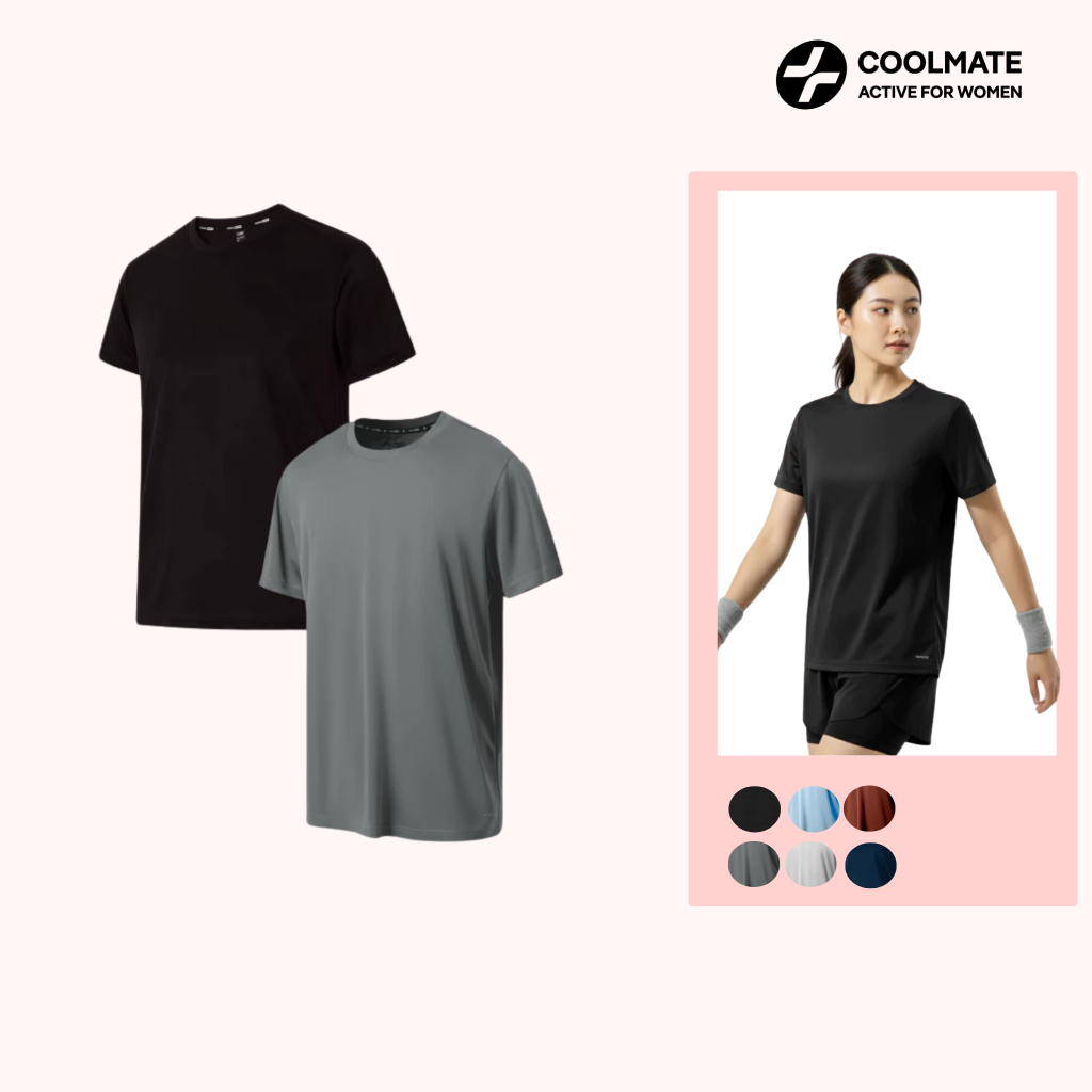 Combo 2 Áo thể thao UNISEX Nam Nữ Coolmate basics thoáng khí - Coolmate Active For Women