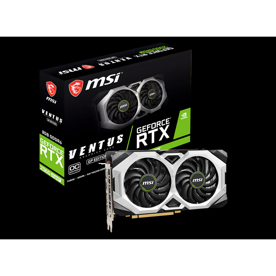 Card Màn Hình VGA RTX 2060 Super MSI Ventus OC 8GB GDDR6 HÀNG ĐẸP ZIN