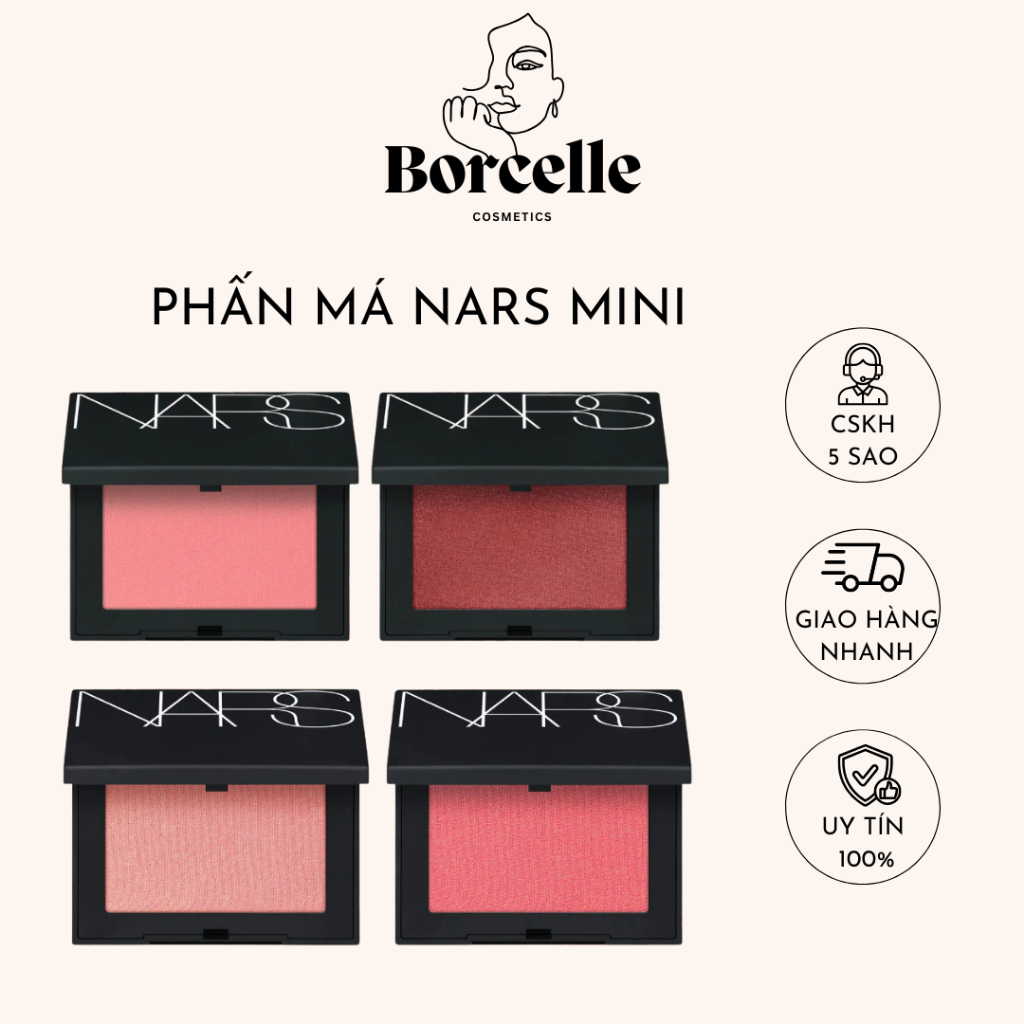 Phấn má hồng Blush NARS Tone Orgasm, Behave, Orgasm X minisize - Borcelle.Cosmetics