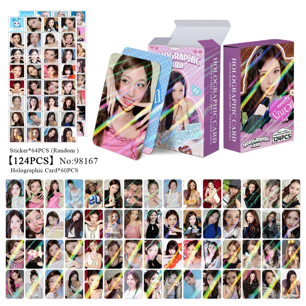 Set 60 lomo card and 64 stickers TWICE - NAYEON 2026