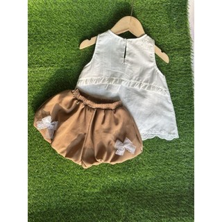 (Na kids) Sét Bộ Quần Áo Sát Nách Thô Boi Mặc Hè bé Gái