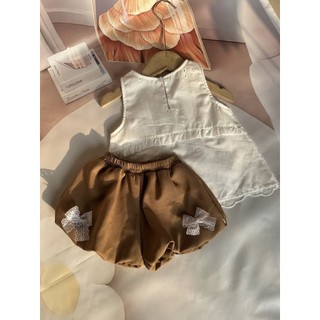 (Na kids) Sét Bộ Quần Áo Sát Nách Thô Boi Mặc Hè bé Gái