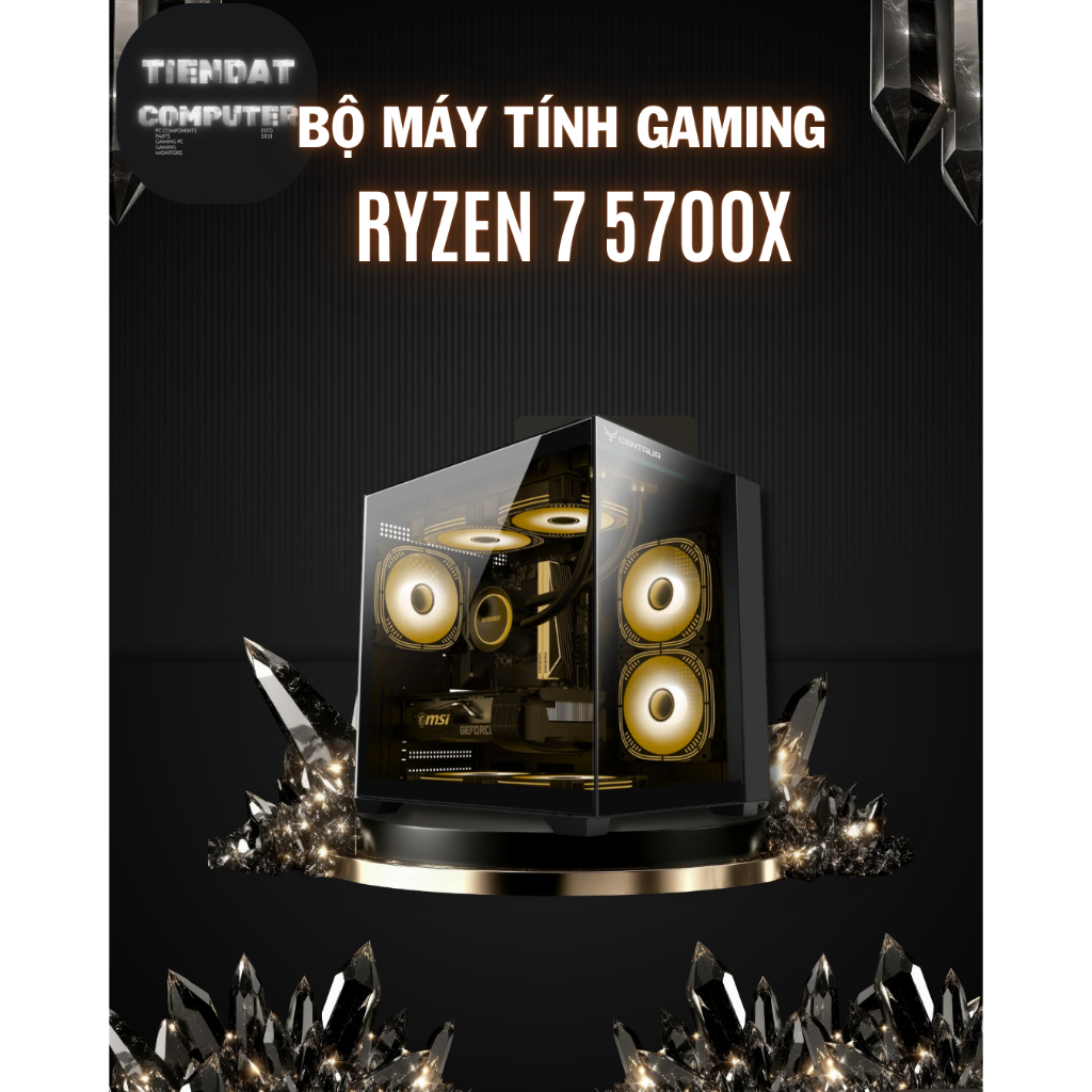Bộ PC Gaming Ryzen 7 5700X | Main B450 Jginyue ARGB | RAM 16GB DDR4 | SSD480GB | Hiệu Năng Cao