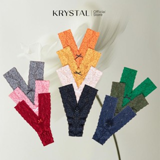 KRYSTAL Q000 Quần Lót Ren Lọt Khe Chữ Y Hạn Chế Viền May Thiết Kế Và Sản Xuất Bởi KRYSTAL VIỆT NAM Phiên Bản Màu Trơn