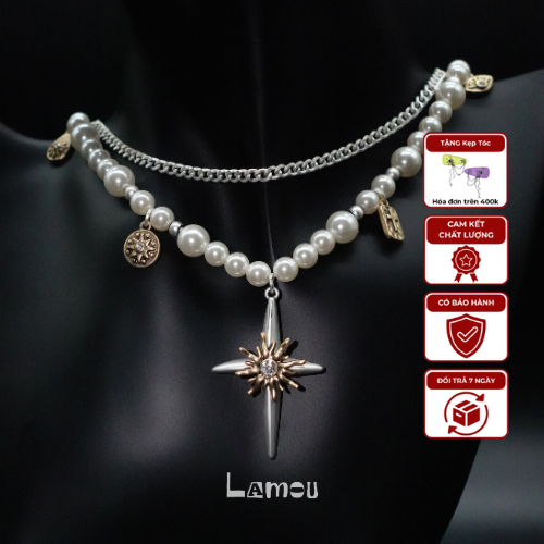 Dây chuyền nữ Style Y2K Bạc S925 Solar Muse - necklace Phụ kiện Y2k