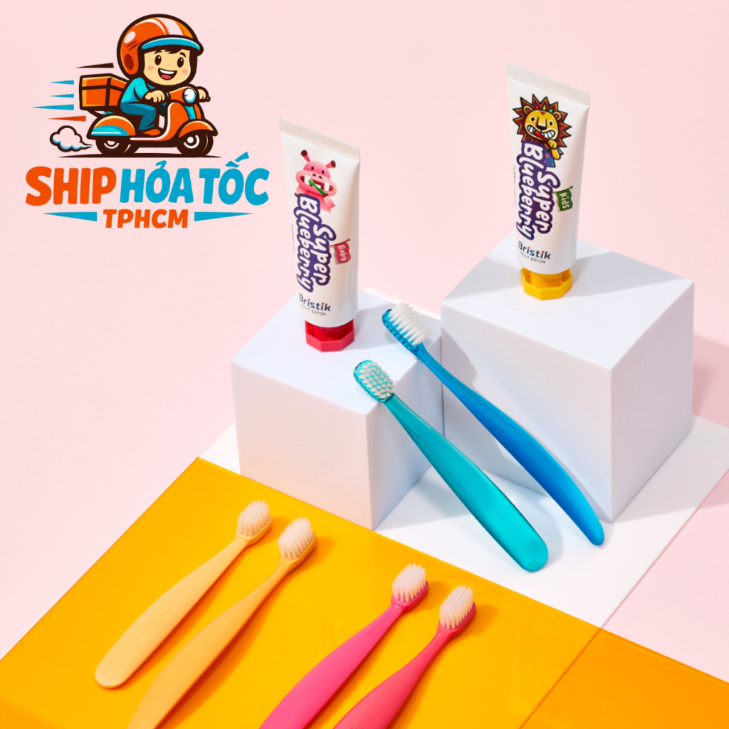 Kem Đánh Răng Thuần Chay Cho Bé Từ 1 Tuổi – 12 tuổi Bristik