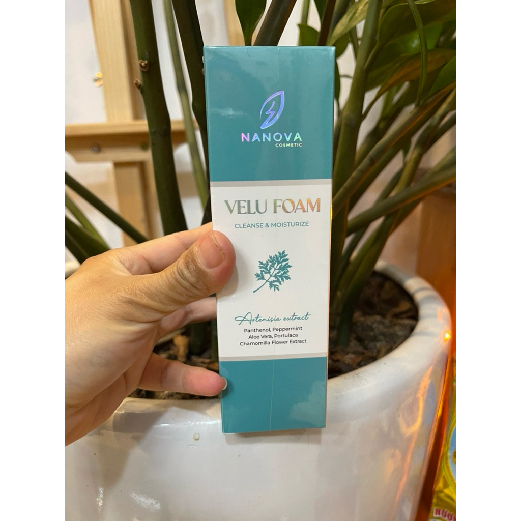Sữa rửa mặt da dầu VELU FOAM 150ml NANOVA chính hãng