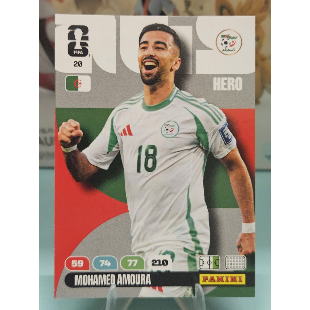 Thẻ Mohamed Amoura Panini World Cup 2026 (Algeria)