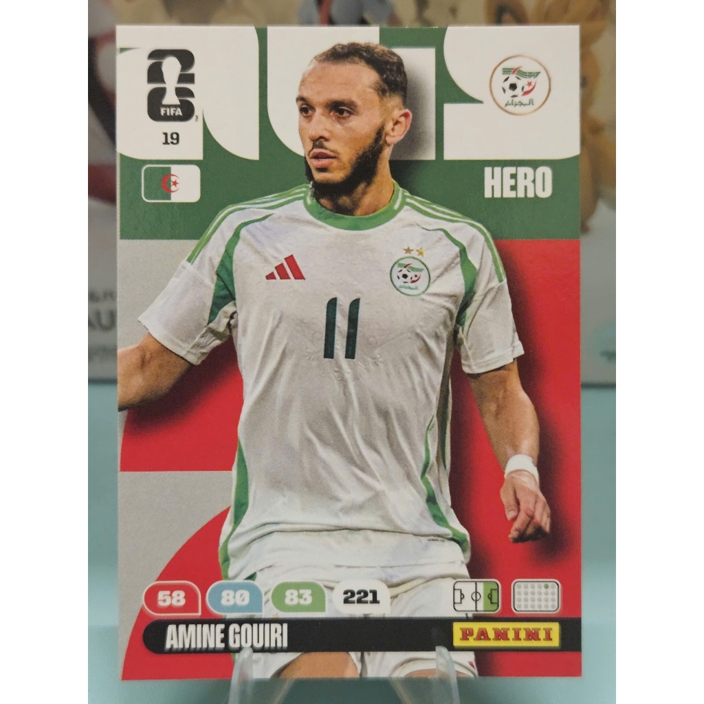 Thẻ Amine Gouiri Panini World Cup 2026 (Algeria)