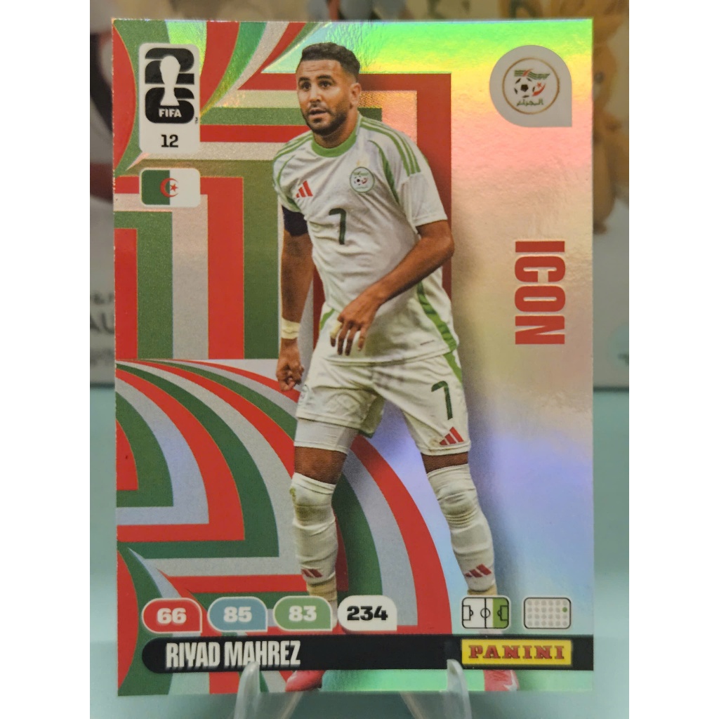 Thẻ ICON Riyad Mahrez Panini World Cup 2026 (Algeria)