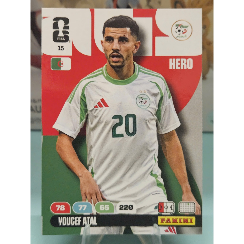 Thẻ Youcef Atal Panini World Cup 2026 (Algeria)