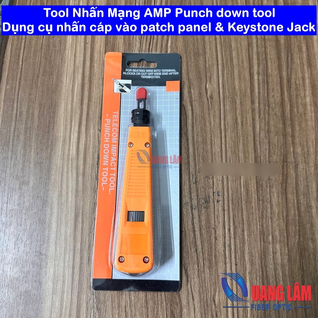 Tool Nhấn Mạng AMP Punch down tool – dụng cụ nhấn cáp vào patch panel & Keystone Jack