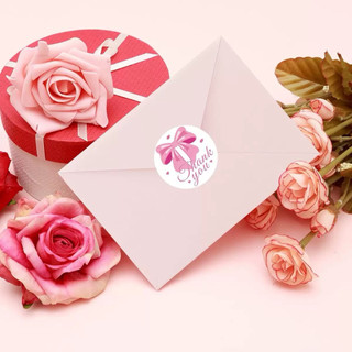 500 miếng tem dán chữ thank you