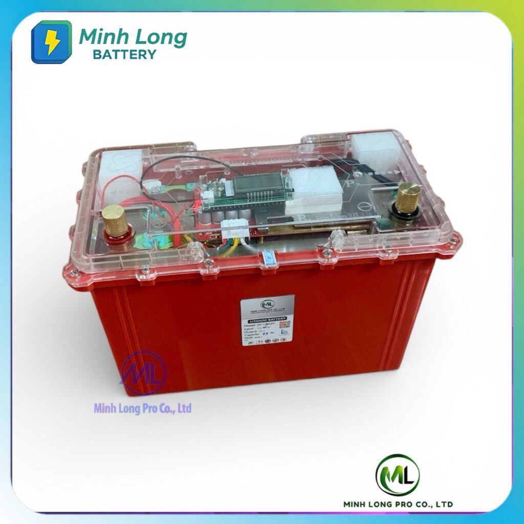 Bình pin LiFePO4 12V 75Ah 45Ah lưu trữ, kích inverter, đề nổ,.. BMS cân bằng tự động, chống nước