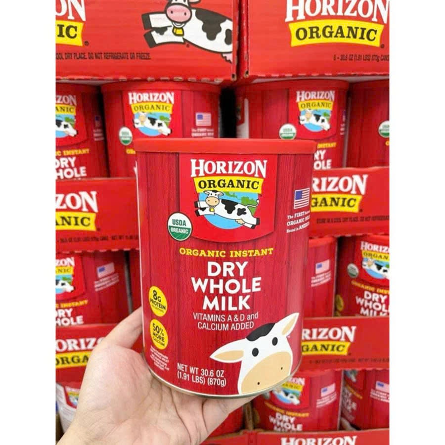 Sữa Bột Nguyên Kem Horizon Organic Whole Milk 870g Mỹ