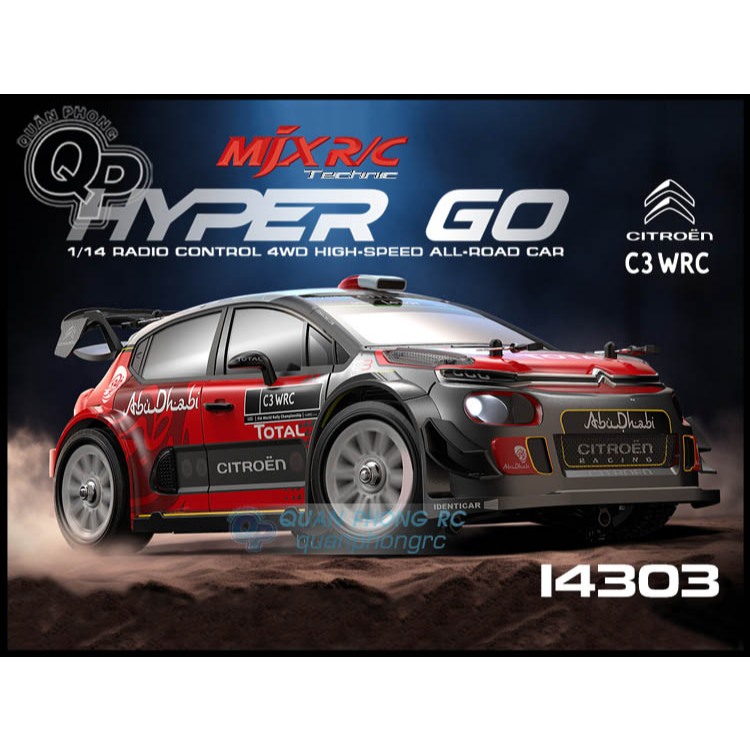 Xe Điều Khiển MJX Hyper Go 14303 1:14 All-Road Brushless RC Car With Gyro