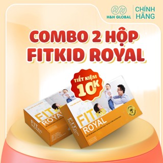 Combo 2 Hộp Men Vi Sinh FIT KID ROYAL - Bổ Sung Bào Tử Lợi Khuẩn - Cho Trẻ Biếng Ăn, Tiêu Hóa Kém (Hộp 20 Ống)