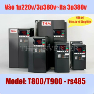 Biến Tần Mới, Mẫu Chất Lượng Cao. Vào 1p220v, 3p380v~Ra 3p380v-1.5kw~đến 22kw. Hàng mới,có bảo hành Chính hãng. T800/900