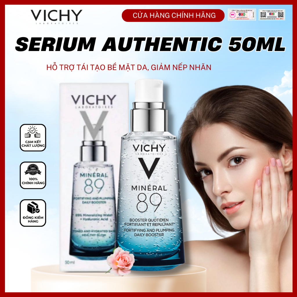 Dưỡng chất Vichy Mineral 89 50ml serum Vichy mineral 89 .Shop VYCHY Cosmetics