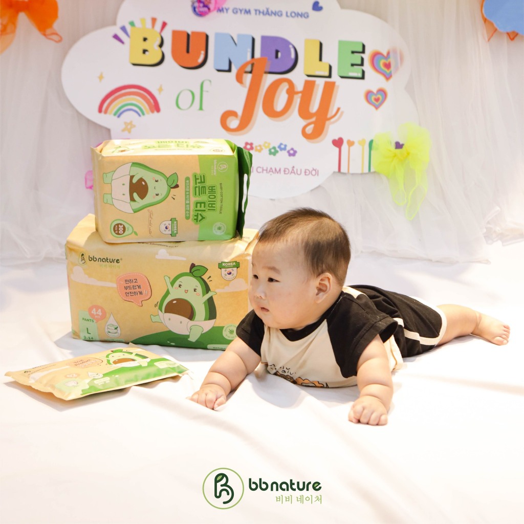 [COMBO 4 BỊCH] Tã/bỉm BB NATURE /BB NATURE  sợi tre hữu cơ Hàn Quốc đủ size cho bé - Laluna Baby