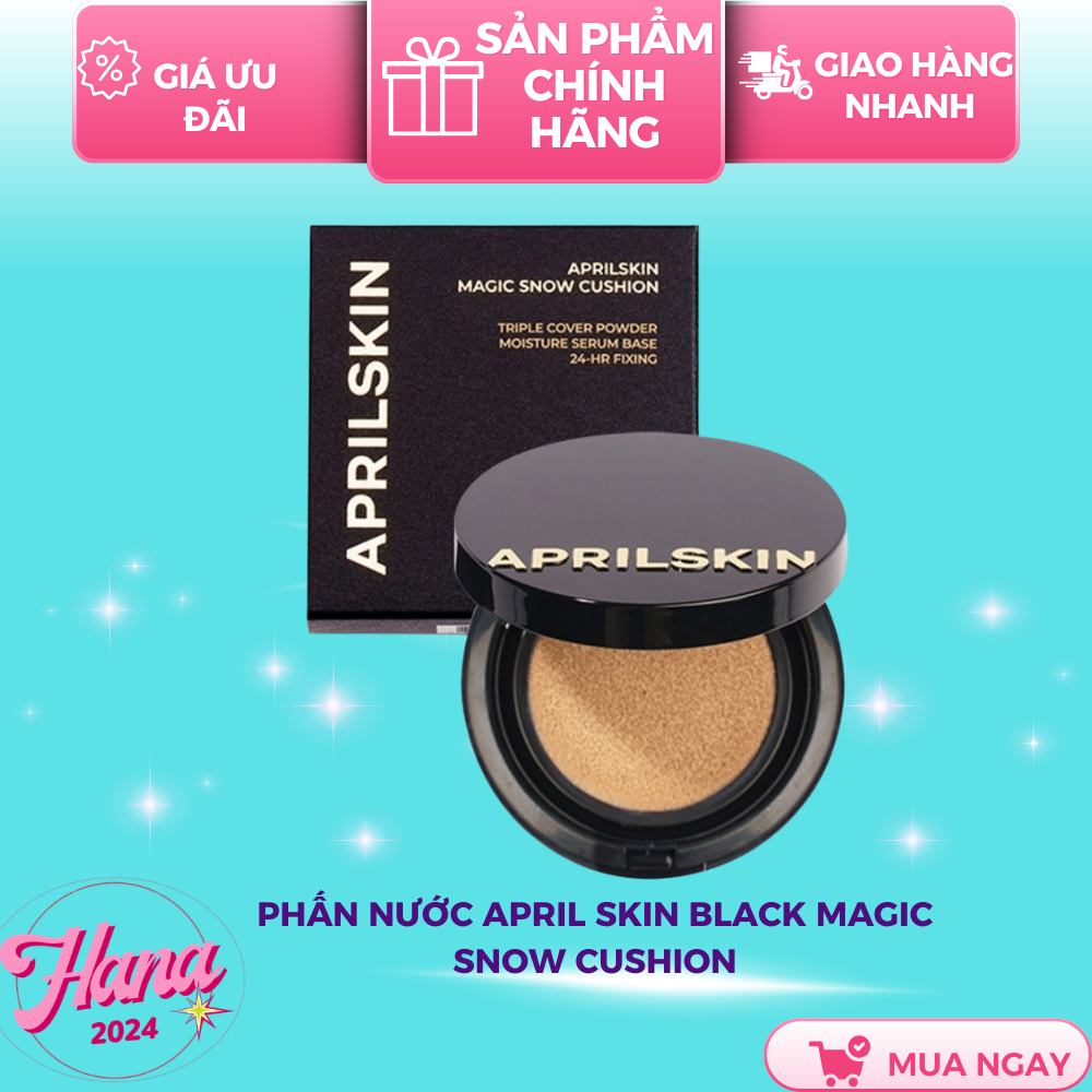 Phấn nước April Skin Black Magic Snow Cushion