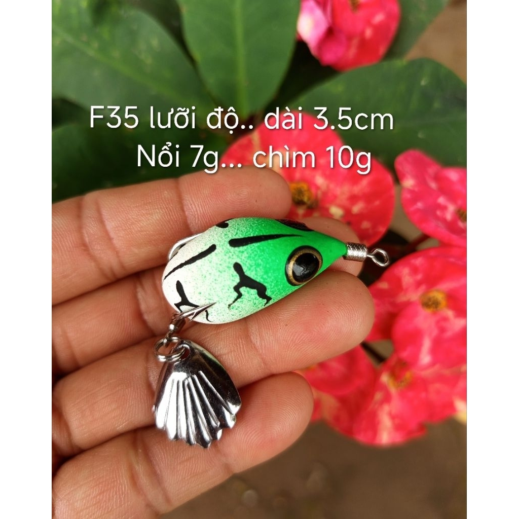 Nhái hơi F35 lưỡi độ chì đúc chìm 10g