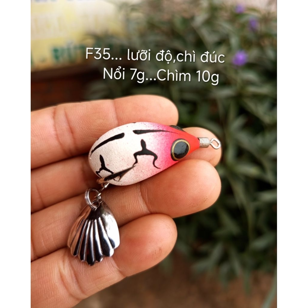 Nhái hơi F35 lưỡi độ chì đúc nổi 7g