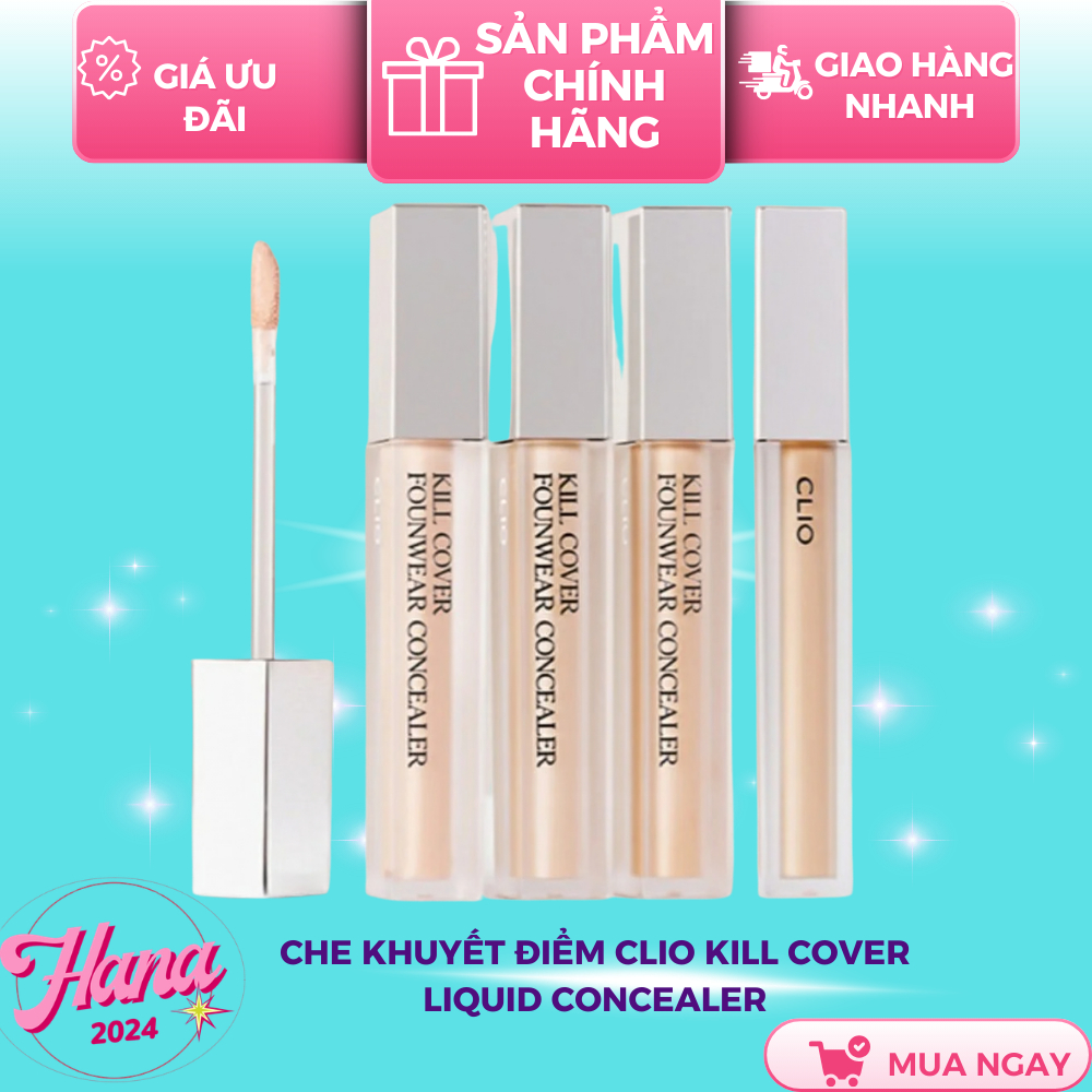 Che khuyết điểm Clio Kill Cover Liquid Concealer