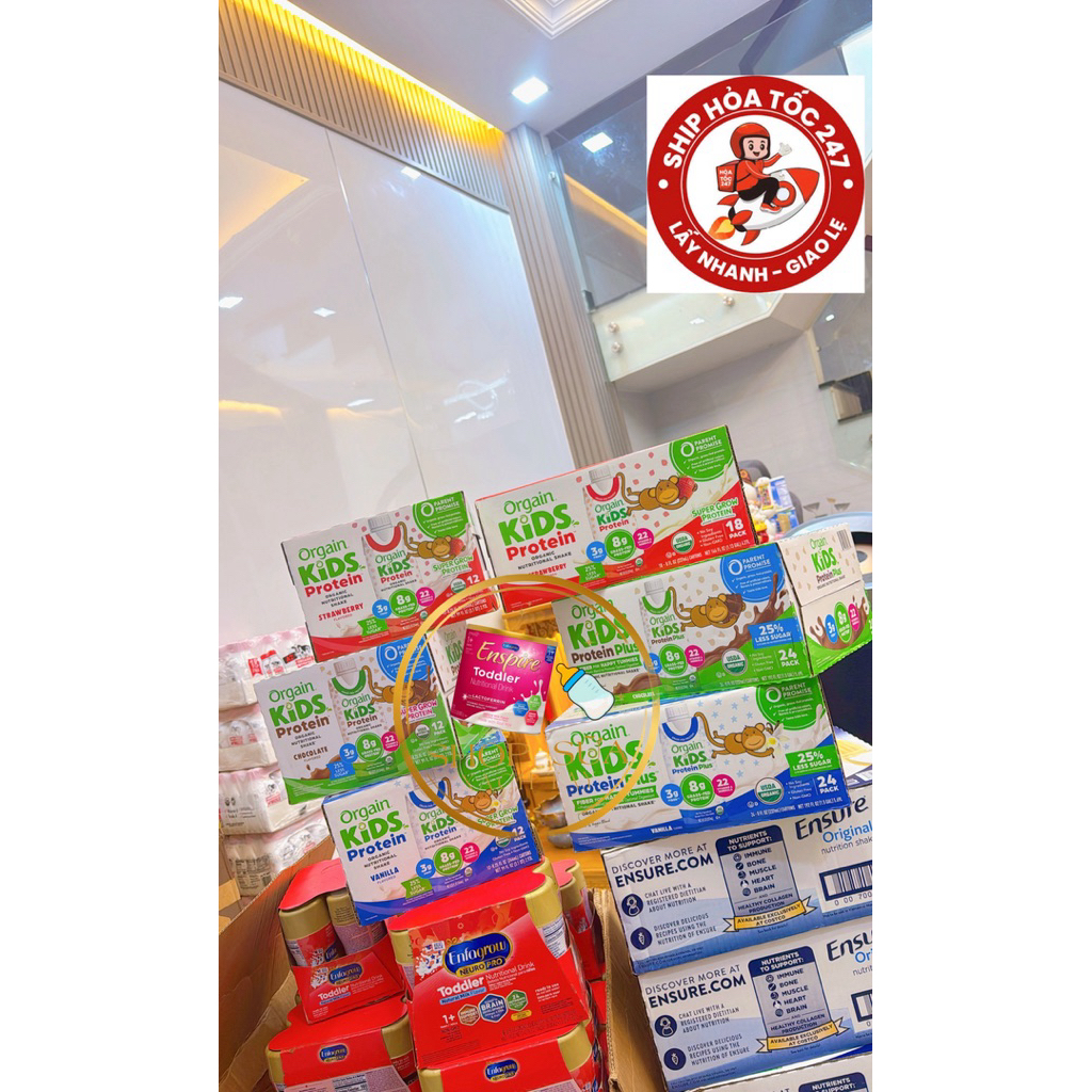 SỮA ORGAIN KIDS PROTEIN – TĂNG CÂN LÀNH MẠNH, TĂNG CHIỀU CAO, TĂNG ĐỀ KHÁNG [ ĐỦ VỊ ]