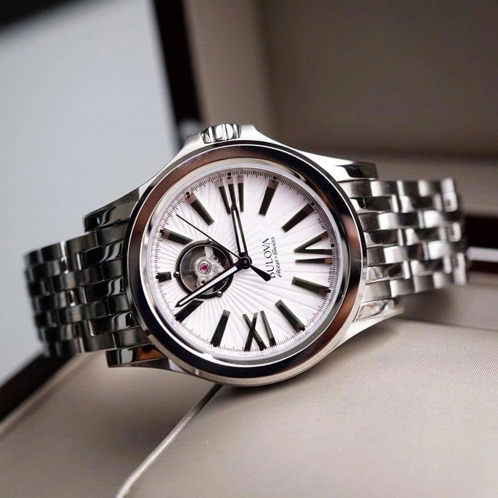 [Chính Hãng 100%] ĐỒNG HỒ NAM BULOVA AUTOMATIC 63A125.  Máy Automatic, Kính Sapphire. Siz 40MM Fullb