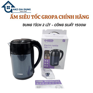 Ấm đun nước siêu tốc Gropa dung tích 2 lít công suất 1500w bảo hành 12 tháng lỗi đổi mới