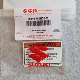 Tem cảnh báo Suzuki Nhỏ chính hãng Suzuki Indo-