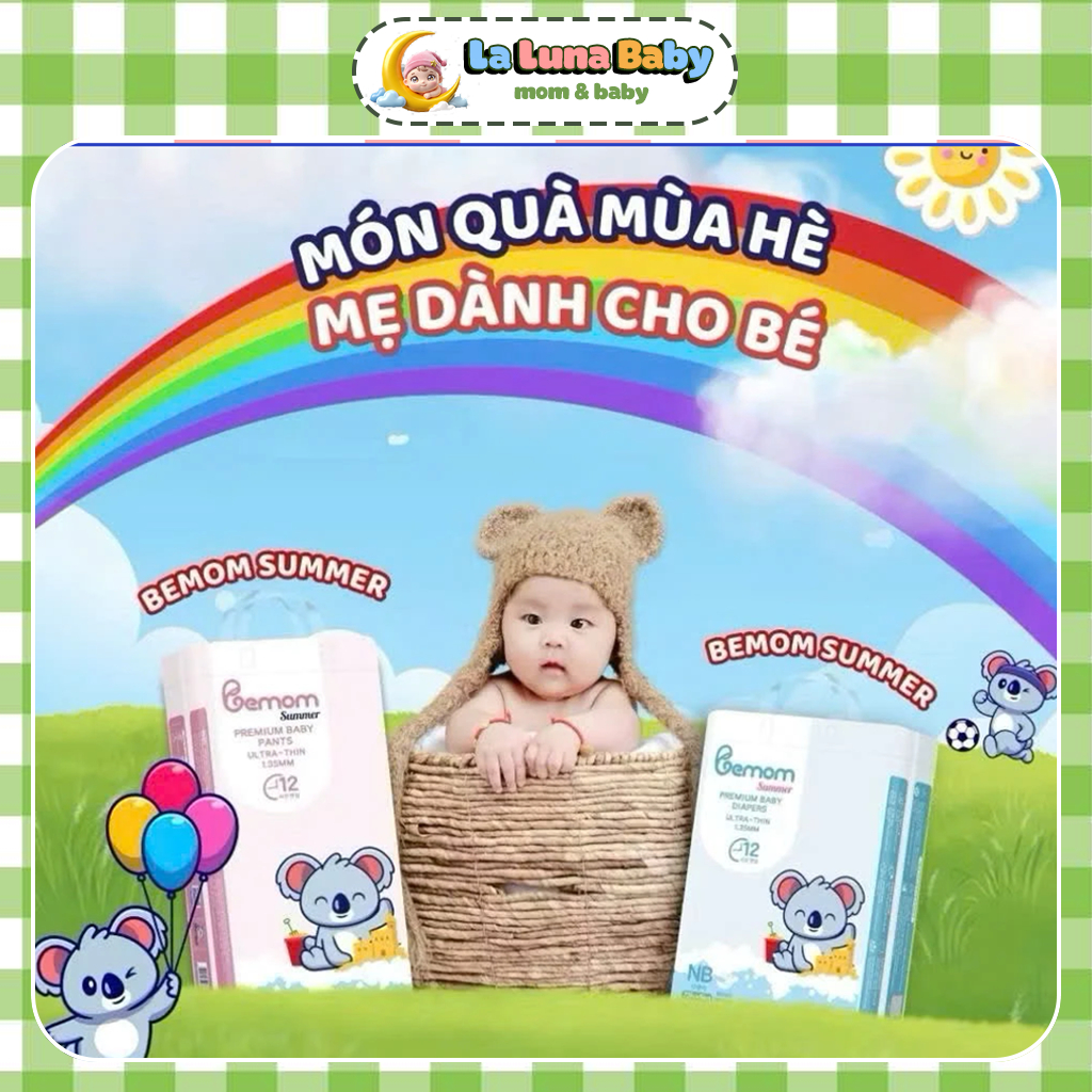 Bỉm Bemom Summer/Bemom Plus Chân ái bỉm Hàn cho bé | Lalunababy