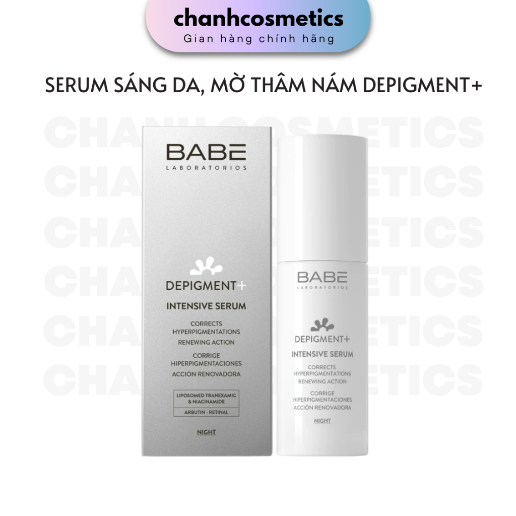 Serum Babé Depigment + Intensive Serum Dưỡng Sáng Da, Mờ Thâm Nám CHANH COSMETICS