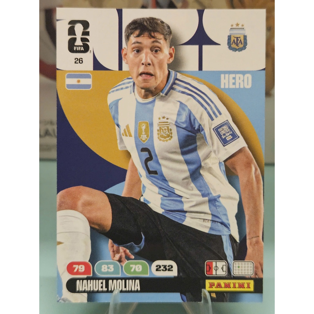 Thẻ Nahuel Molina Panini World Cup 2026 (Argentina)