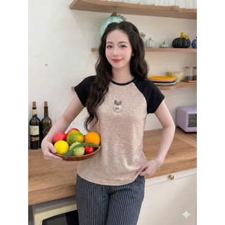 (juhi) bộ áo cộc quần dài ( áo cotton quần đũi dày) from rộng