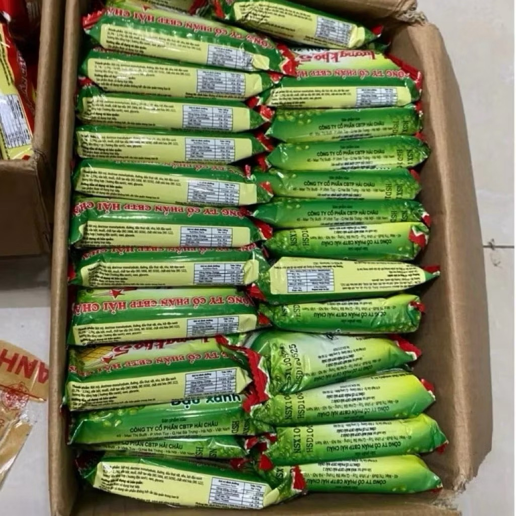 Bán Sỉ Thùng 50 Gói Lương khô Hải Châu Nhiều Vị Thơm Ngon .