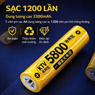 Bộ sạc K209 Doublepow và Pin sạc aa 3300mAh