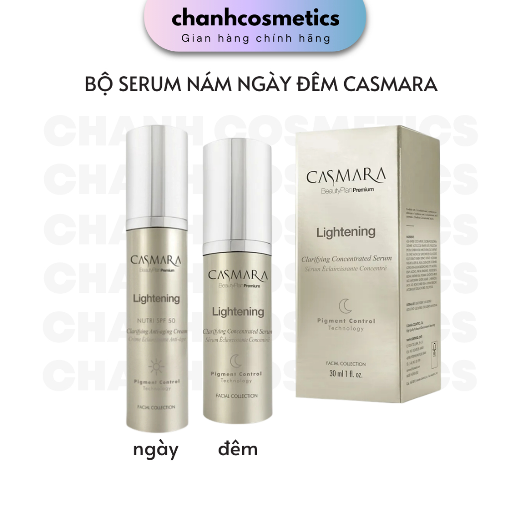 [NGÀY + ĐÊM] Serum Dưỡng Trắng Mờ Nám CASMARA Clarifying Concentrate 30ML CHANH COSMETICS