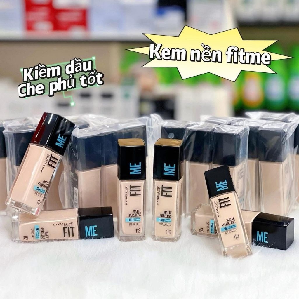 Kem nền Maybelline Fit Me 30 ml toner 112 & 120 CHÍNH HÃNG