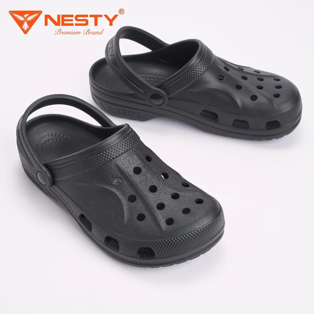 [NE50 Tặng Set Charm Ngẫu Nhiên] DÉP SỤC NESTY NAM NỮ SIÊU NHẸ CAO 2,5cm Full Size Cho Gia Đình