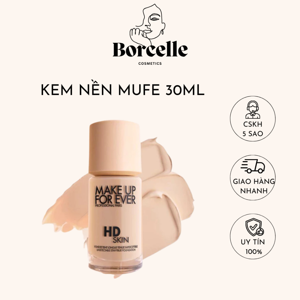 Kem nền MUFE Skin HD Foundation Kem nền Make Up For Ever R210 1R02, Y218 1N06 - Borcelle.Cosmetics