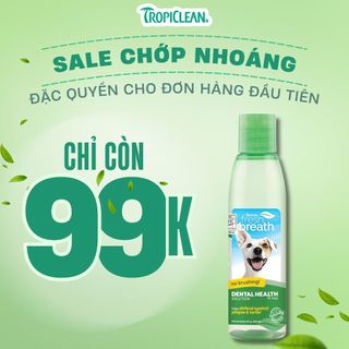Nước vệ sinh răng miệng Fresh Breath dành cho chó, chai 118ml