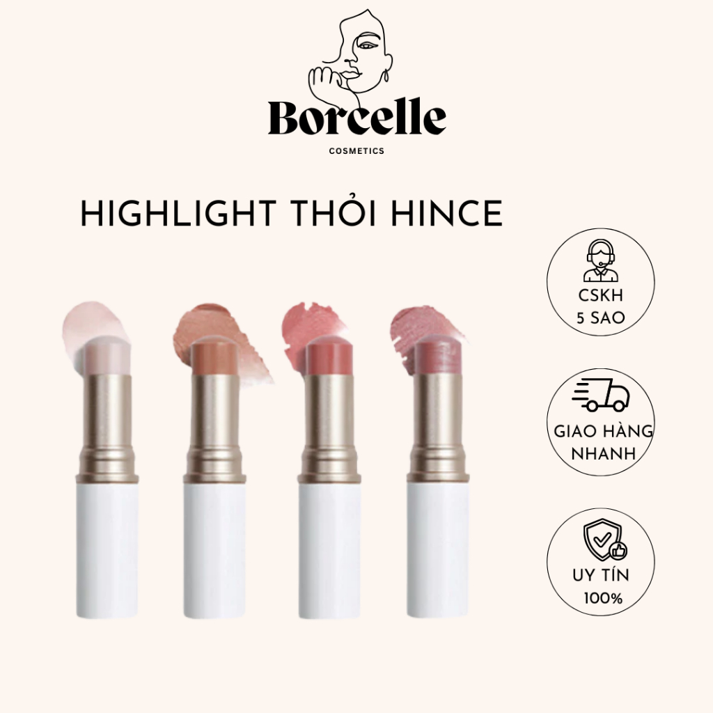 Nhũ Bắt Sáng Dạng Thỏi Hince True Dimension Radiance Balm 10g Highlight Hince - Borcelle.Cosmetics