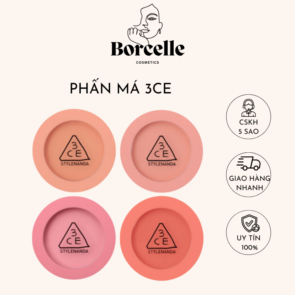 Phấn Má Hồng 3CE MOOD RECIPE FACE BLUSH Phấn Má 3CE - Borcelle.Cosmetics