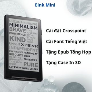 Máy đọc sách Xteink x4 x3 - TẶNG CASE in 3d cài đặt sẵn crosspoin tiếng việt, đọc epub , đọc sách file txt,epub, xtc