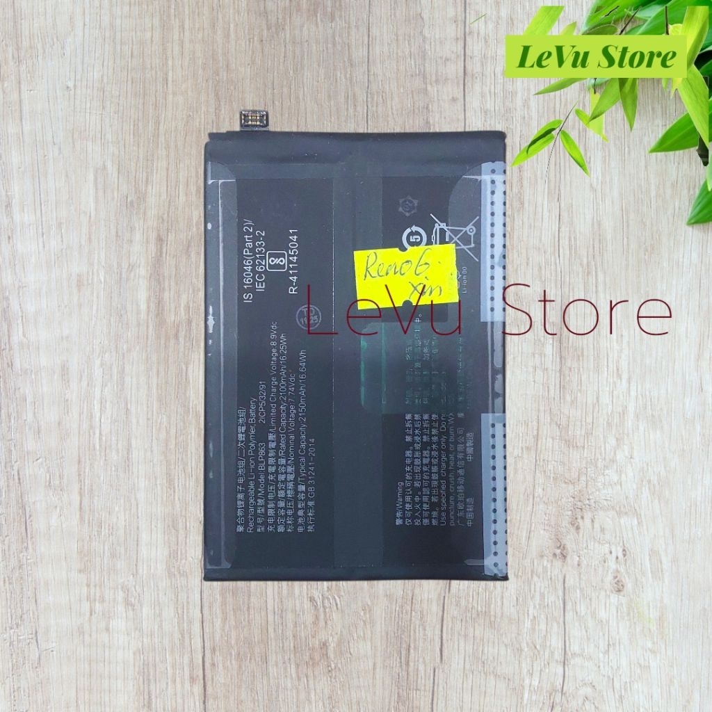 Pin Oppo Reno 6 , K9 [BLP863 / 4300mAh]