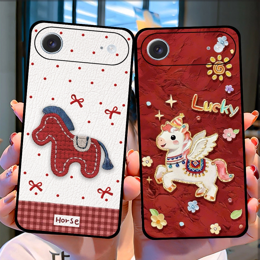 Ốp lưng Iphone 17e/17/17 Plus/17 Pro/17 Promax Họa Tiết Ngựa May Mắn, Lucky Horse 2026